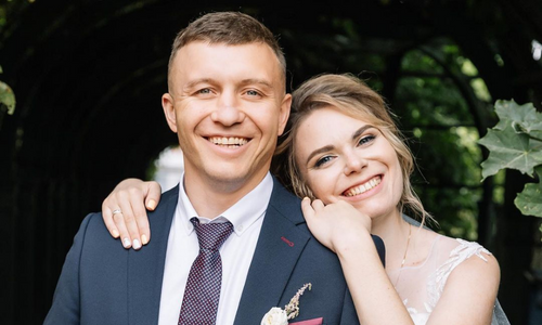 Polish bride and american man