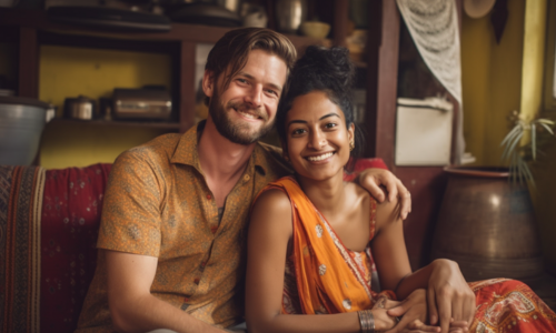 Indian woman and American man