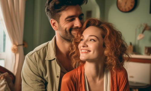 Italian woman and American man