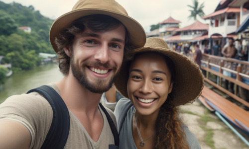 Malaysian woman and American man
